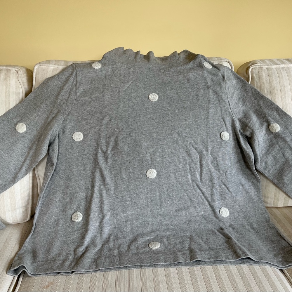 NEW w/tags, from Loft, heather gray top